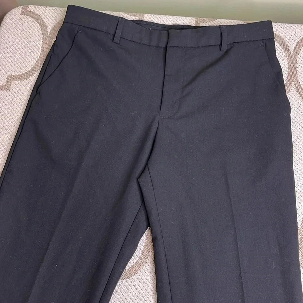Perry Ellis Portfolio Flex Stretch waist grip black trouser pants, 32x30